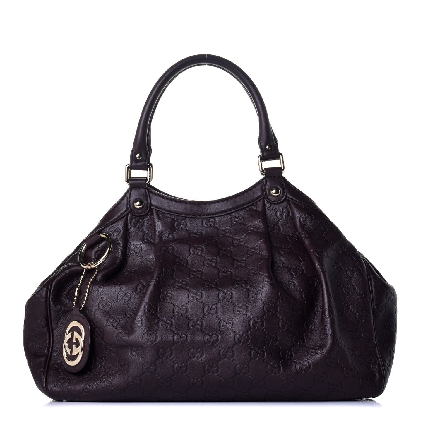 Guccissima Medium Sukey Tote Chocolate