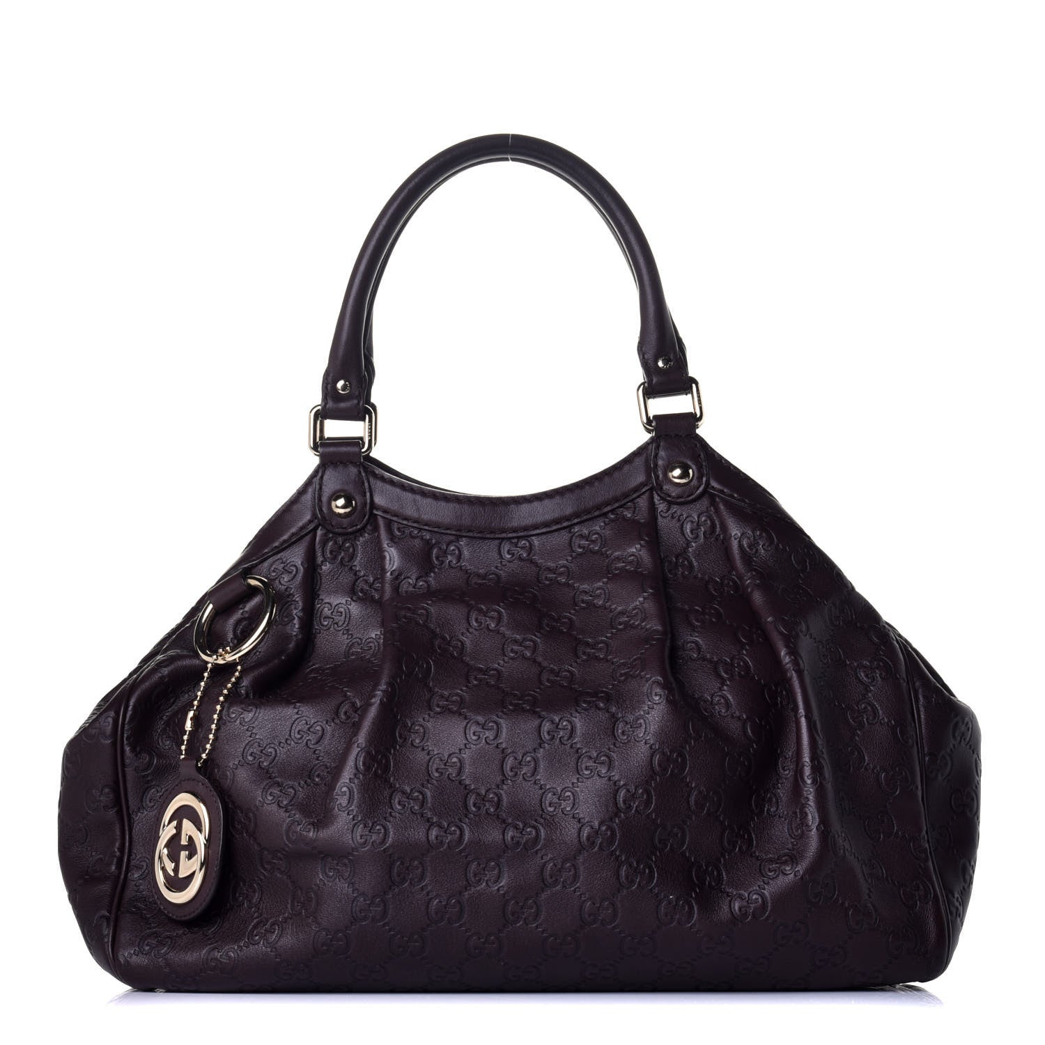 Gucci Guccissima Medium Sukey Tote Chocolate 1 of 9
