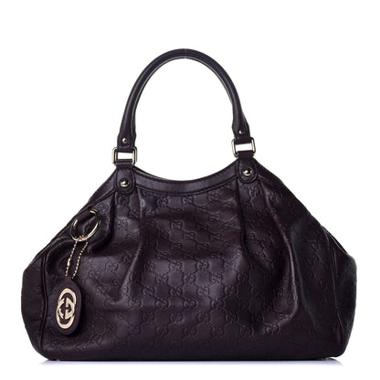 Gucci Guccissima Medium Sukey Tote Chocolate 1 of 9