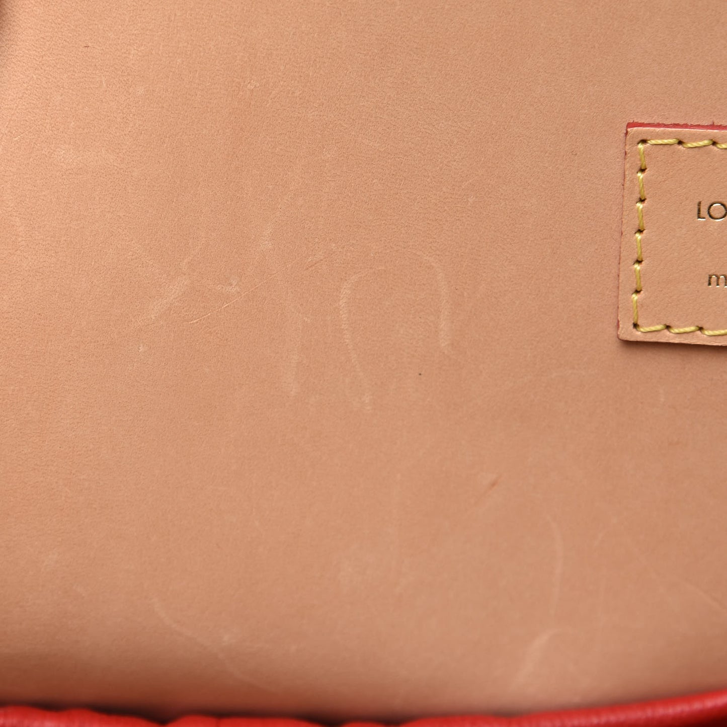 Monogram Calf Hair Spikes Iconoclasts Christian Louboutin Tote Red