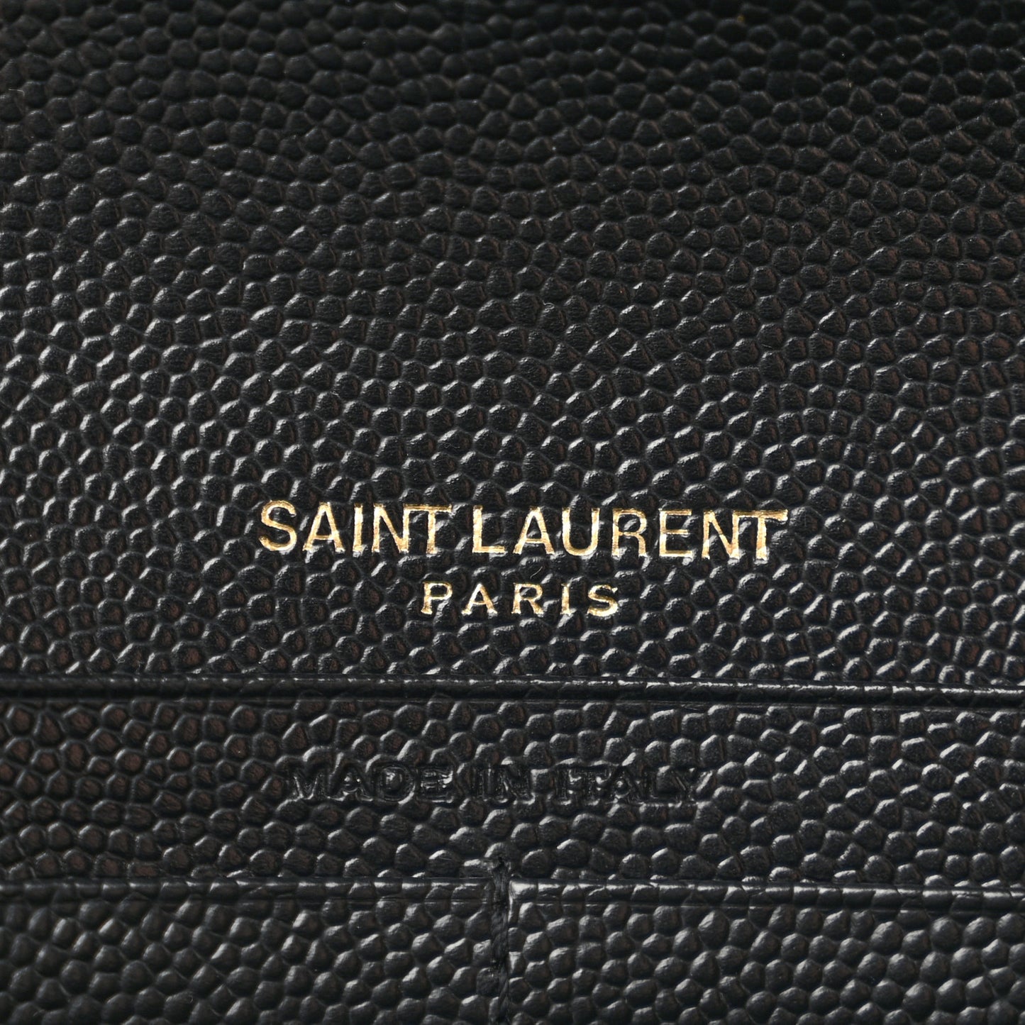 Grain De Poudre Matelasse Chevron Monogram Flap Wallet Black