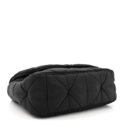 Prada Re-Nylon Quilted Padded Flap Shoulder Bag Black 4 of 12