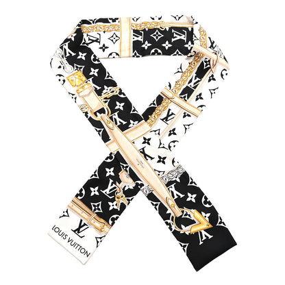 Louis Vuitton Silk Monogram Confidential Bandeau Black 1 of 5