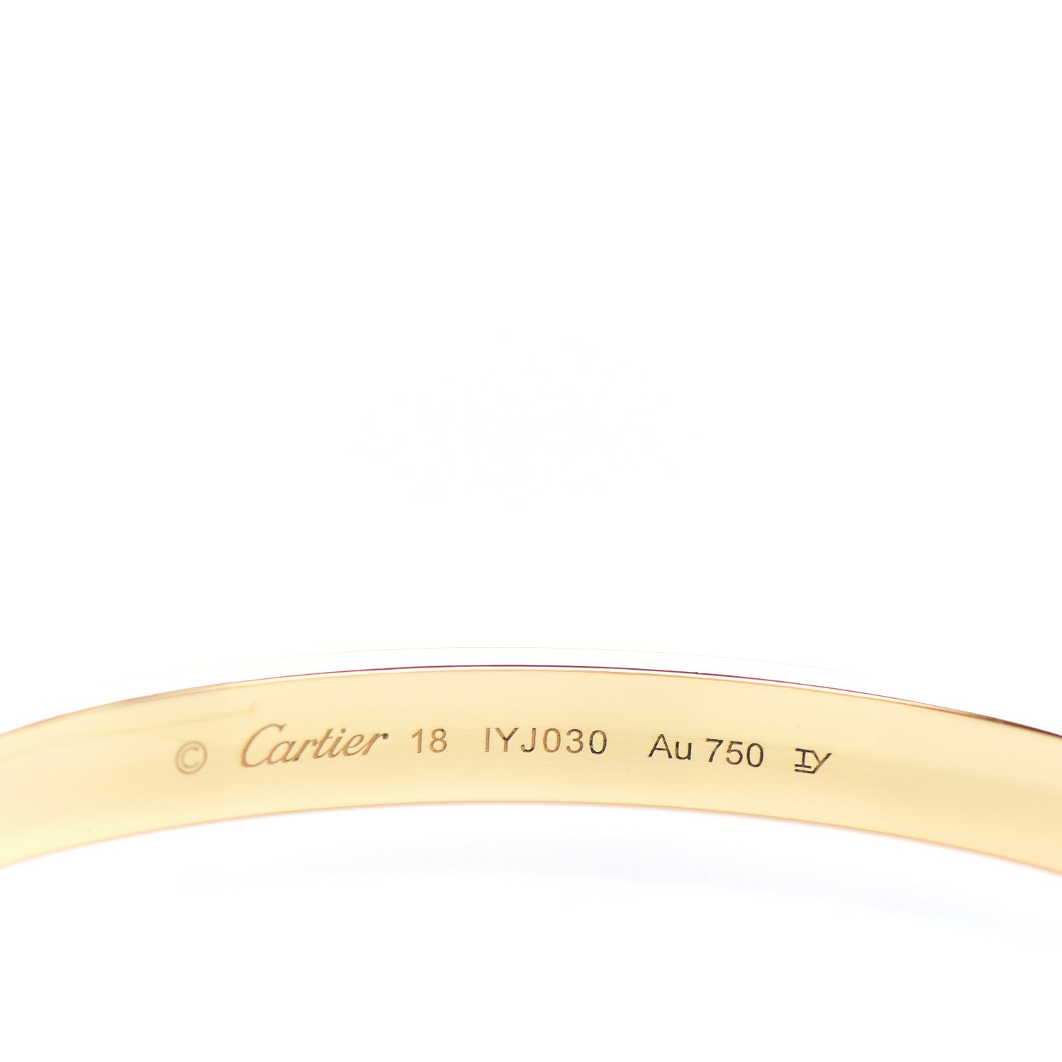 Cartier 18K Yellow Gold LOVE Bracelet 18 3 of 4