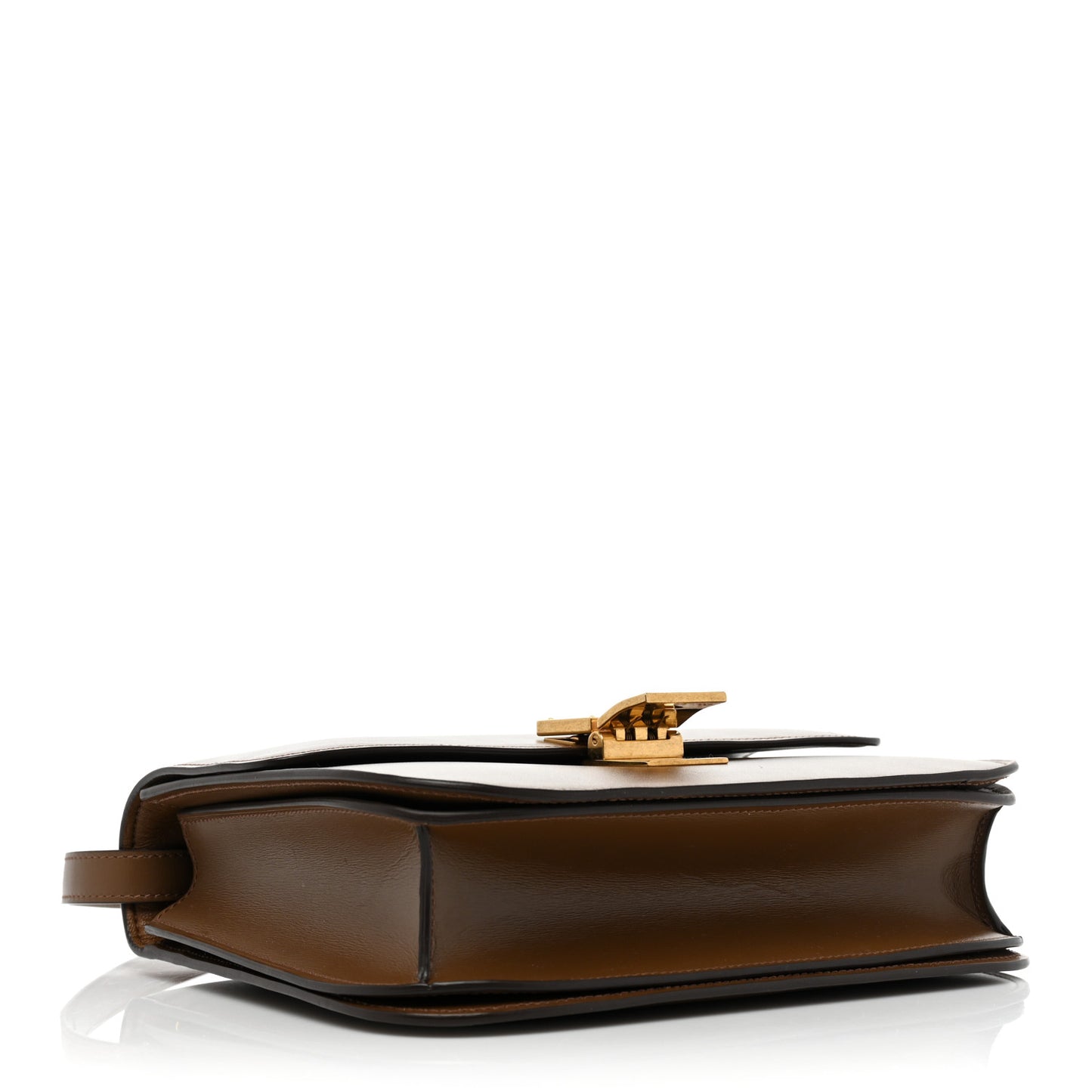 Smooth Calfskin Medium Classic Box Flap Bag Camel