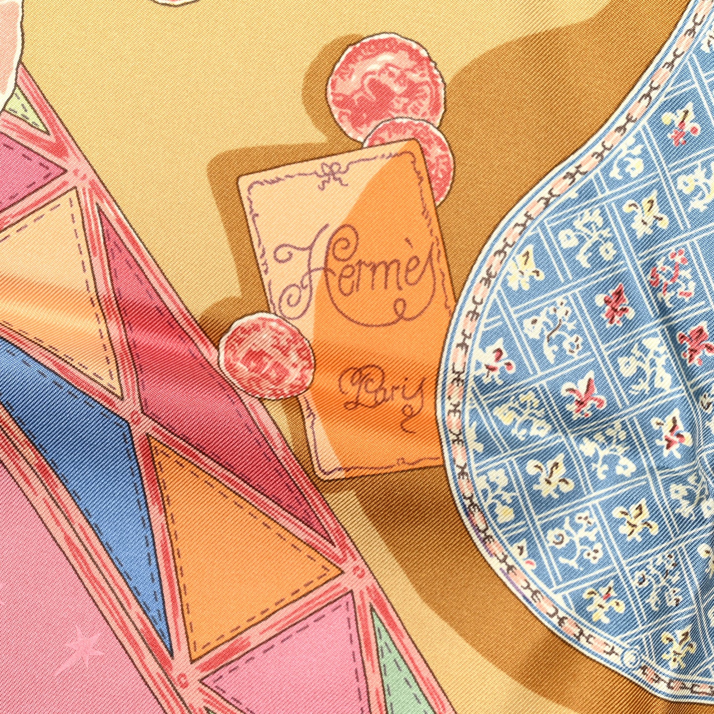 Silk Mon Ami Pierrot Scarf 90