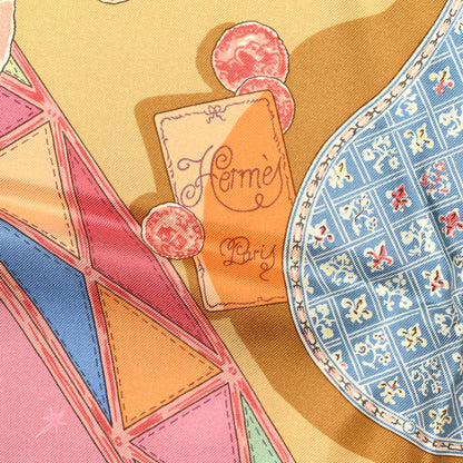 Hermes Silk Mon Ami Pierrot Scarf 90 2 of 4