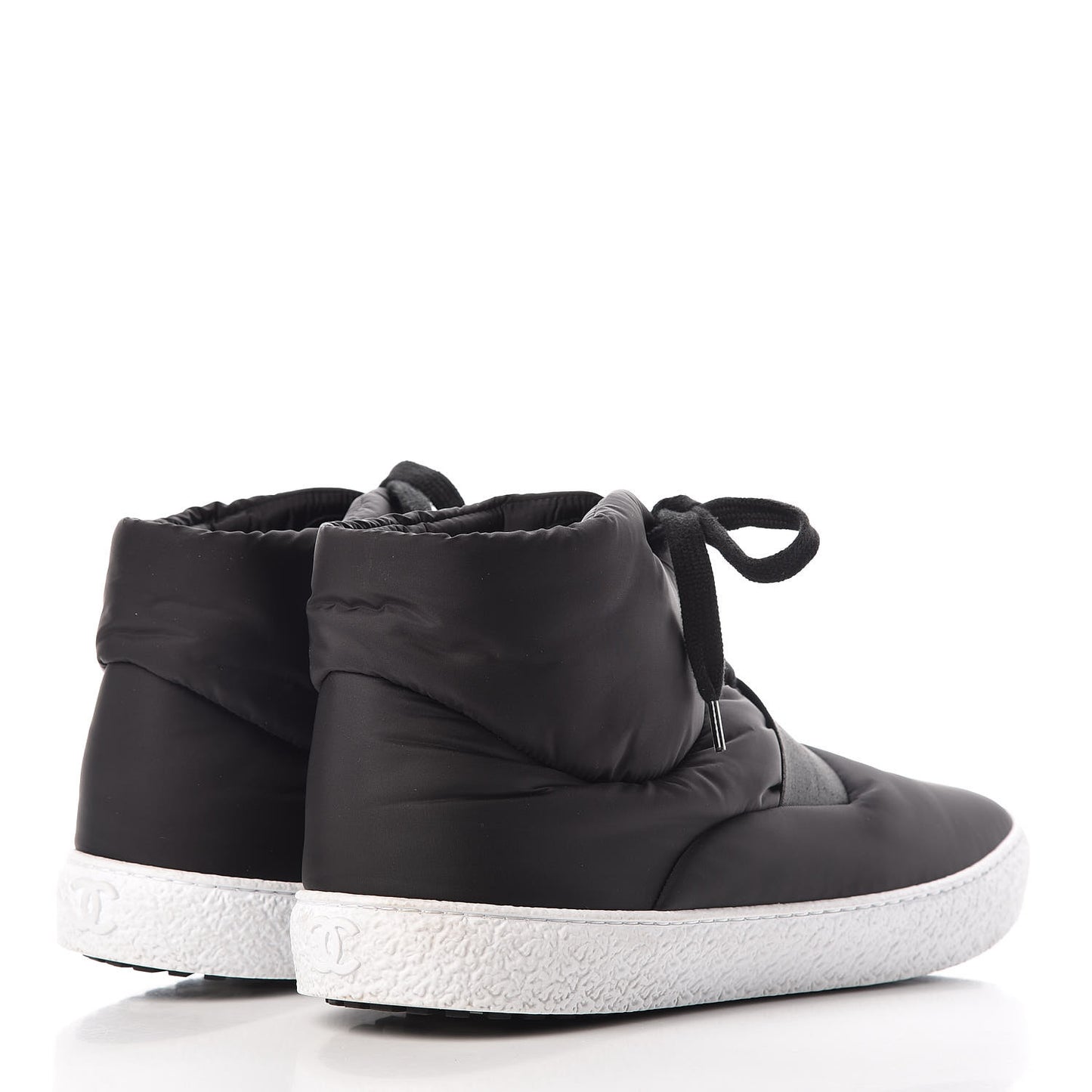 Nylon Mens High Top Sneakers 45 Black