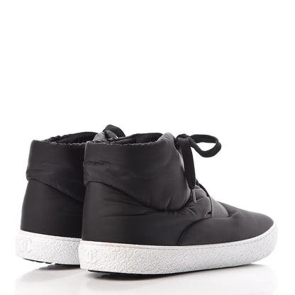 Chanel Nylon Mens High Top Sneakers 45 Black 4 of 11