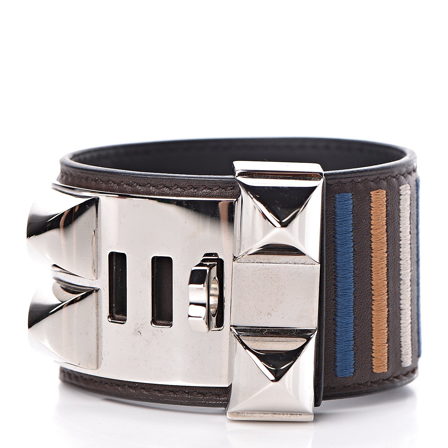 Hermes Barenia Rocabar Collier de Chien CDC Bracelet T2 Ebene 4 of 7