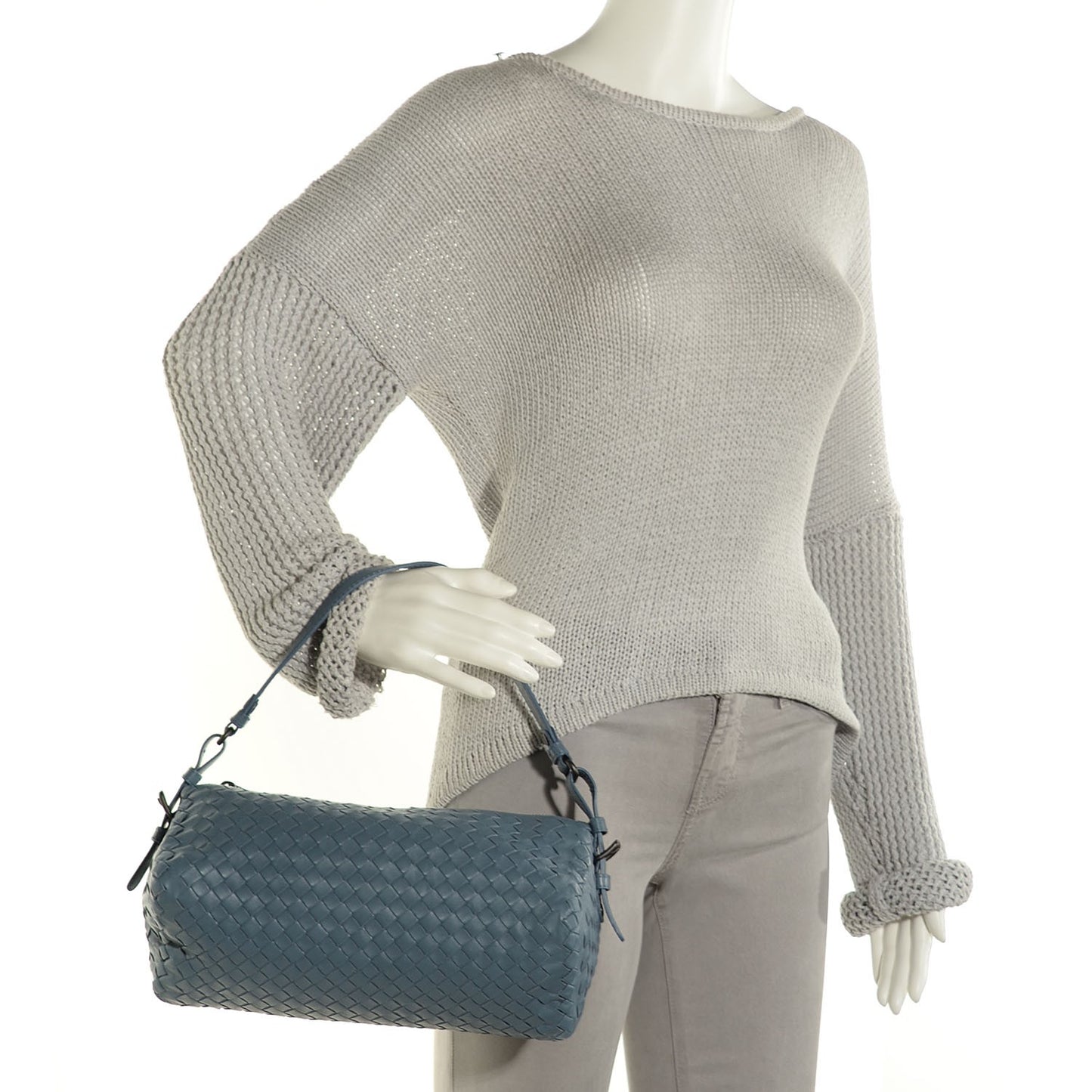 Nappa Intrecciato Seamless Hobo Krim