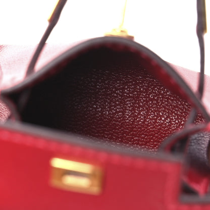 Hermes Tadelakt Mini Kelly Twilly Bag Charm Rouge Vif 4 of 6