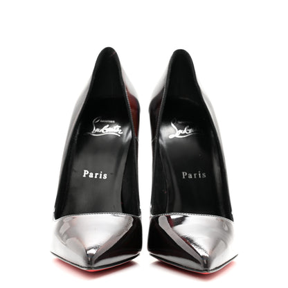 Christian Louboutin Metallic Patent Psychic So Kate 120 Pumps 37.5 Black 2 of 7