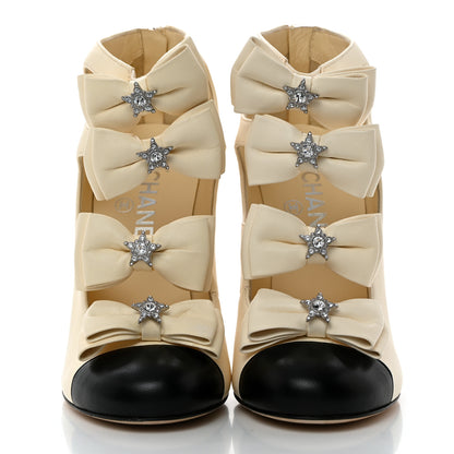 Chanel Buffalo Glitter Crystal Star Pumps 37.5 Black 2 of 10