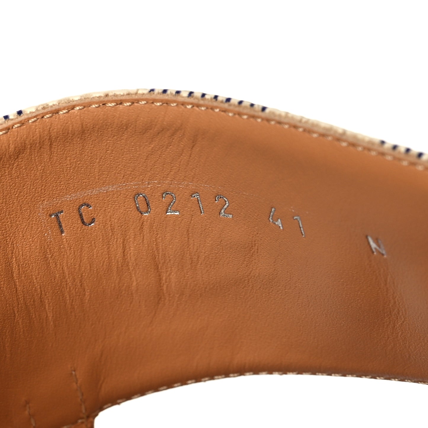 Damier Azur Palma Flat Thong Sandals 41