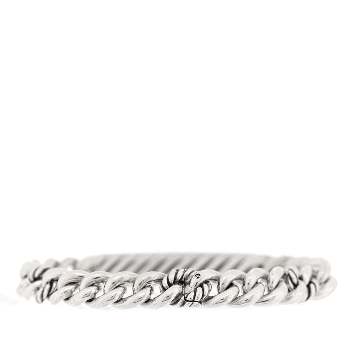 Sterling Silver 18K Yellow Gold Belmont Curb Link ID Bracelet