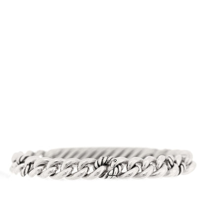 David Yurman Sterling Silver 18K Yellow Gold Belmont Curb Link ID Bracelet 2 of 3