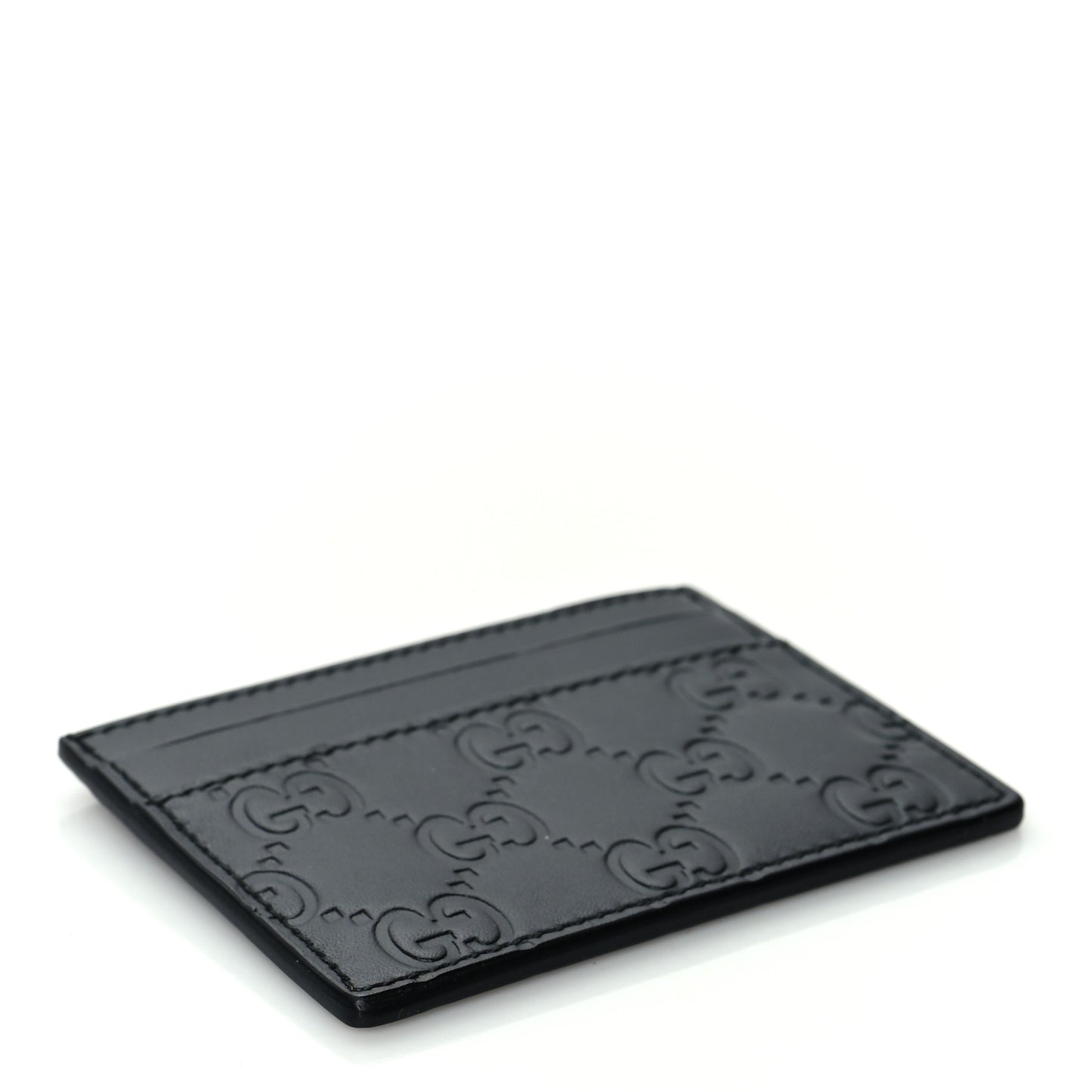 Guccissima Card Holder Black