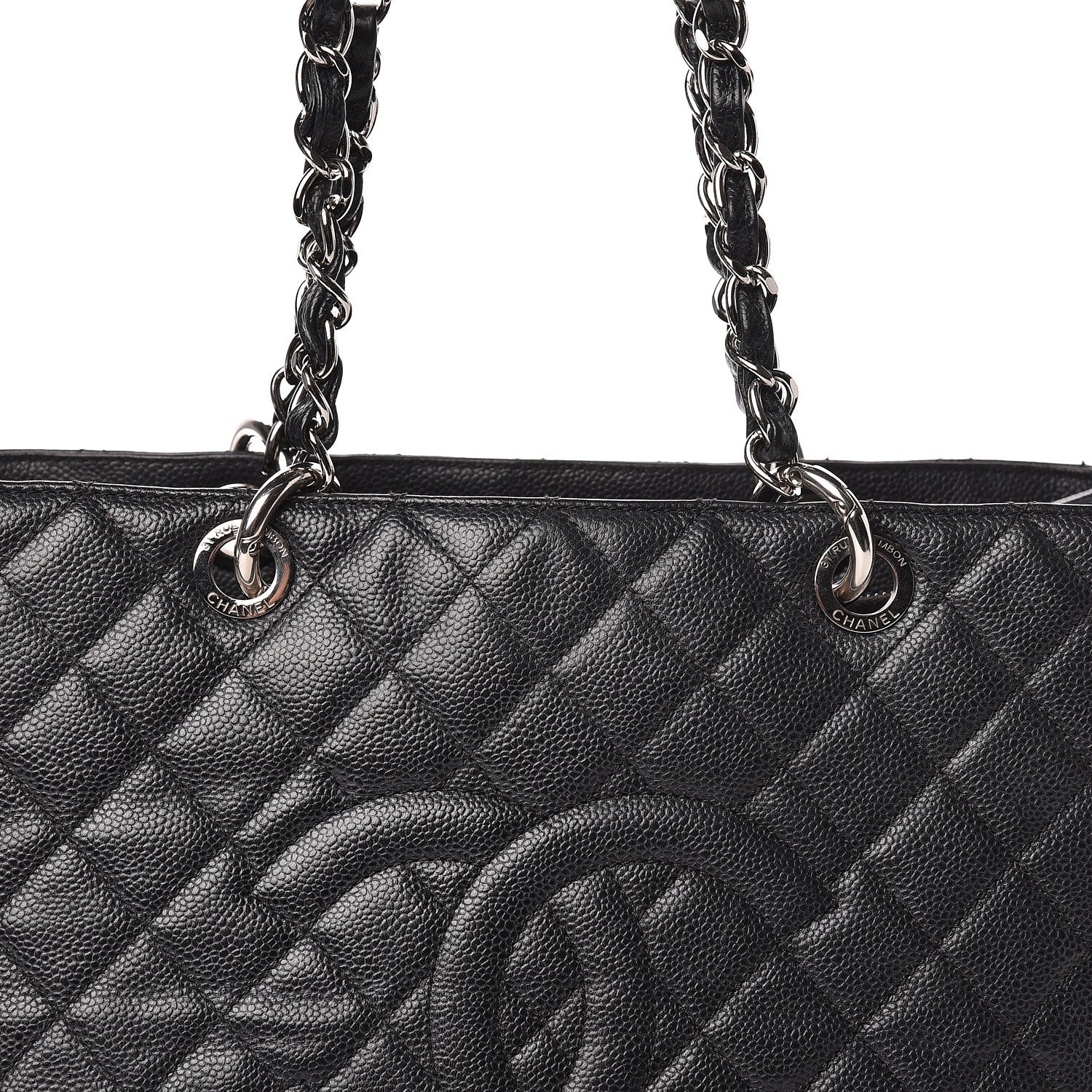 Chanel Caviar Quilted Grand Shopping Tote GST Black 14 of 14