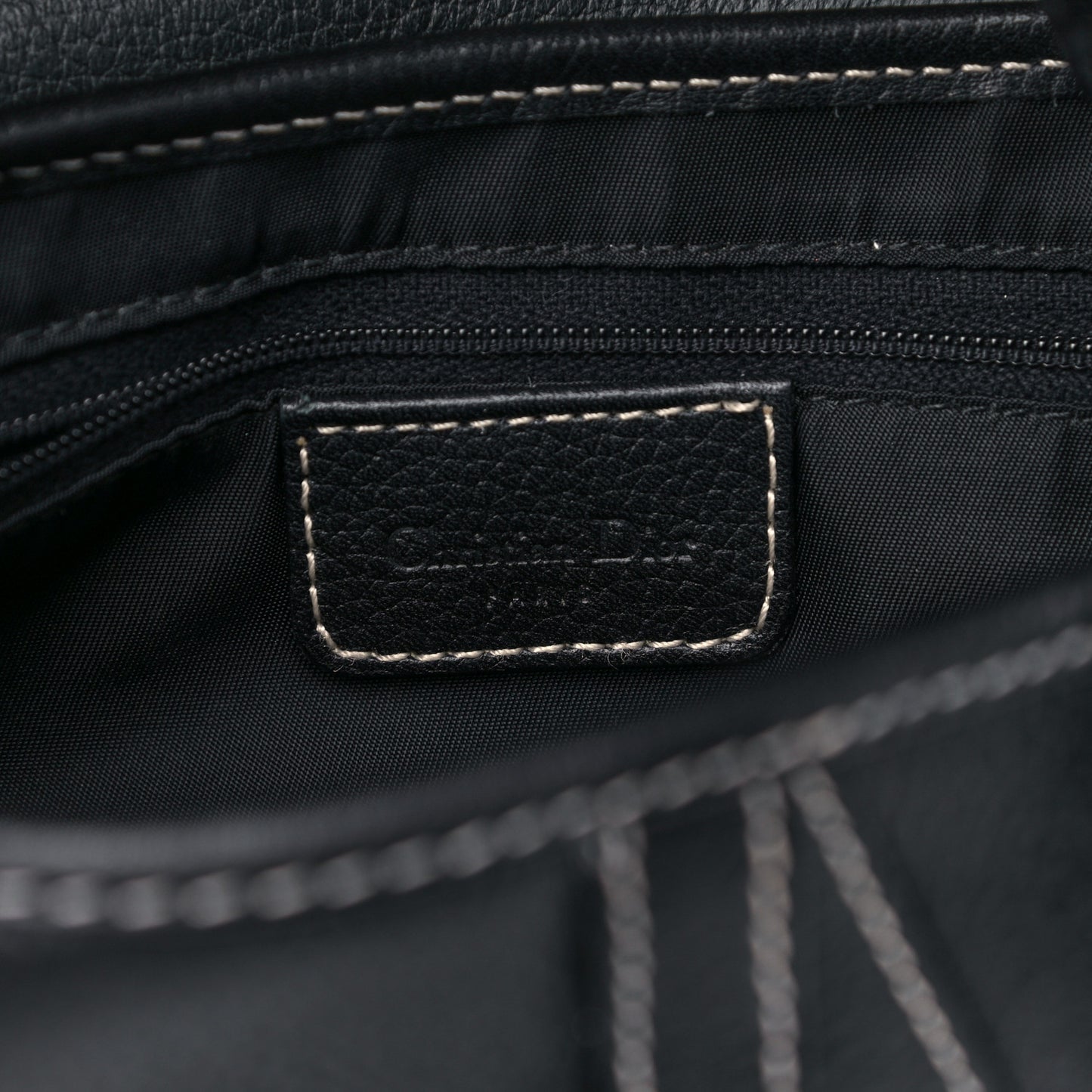 Calfskin Saddle Bag Black