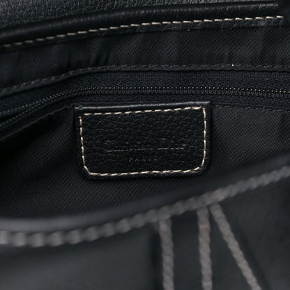 Christian Dior Calfskin Saddle Bag Black 6 of 13