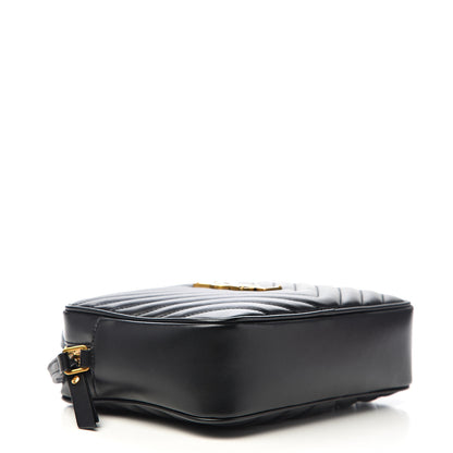 Saint Laurent Calfskin Matelasse Monogram Lou Camera Bag Black 3 of 8