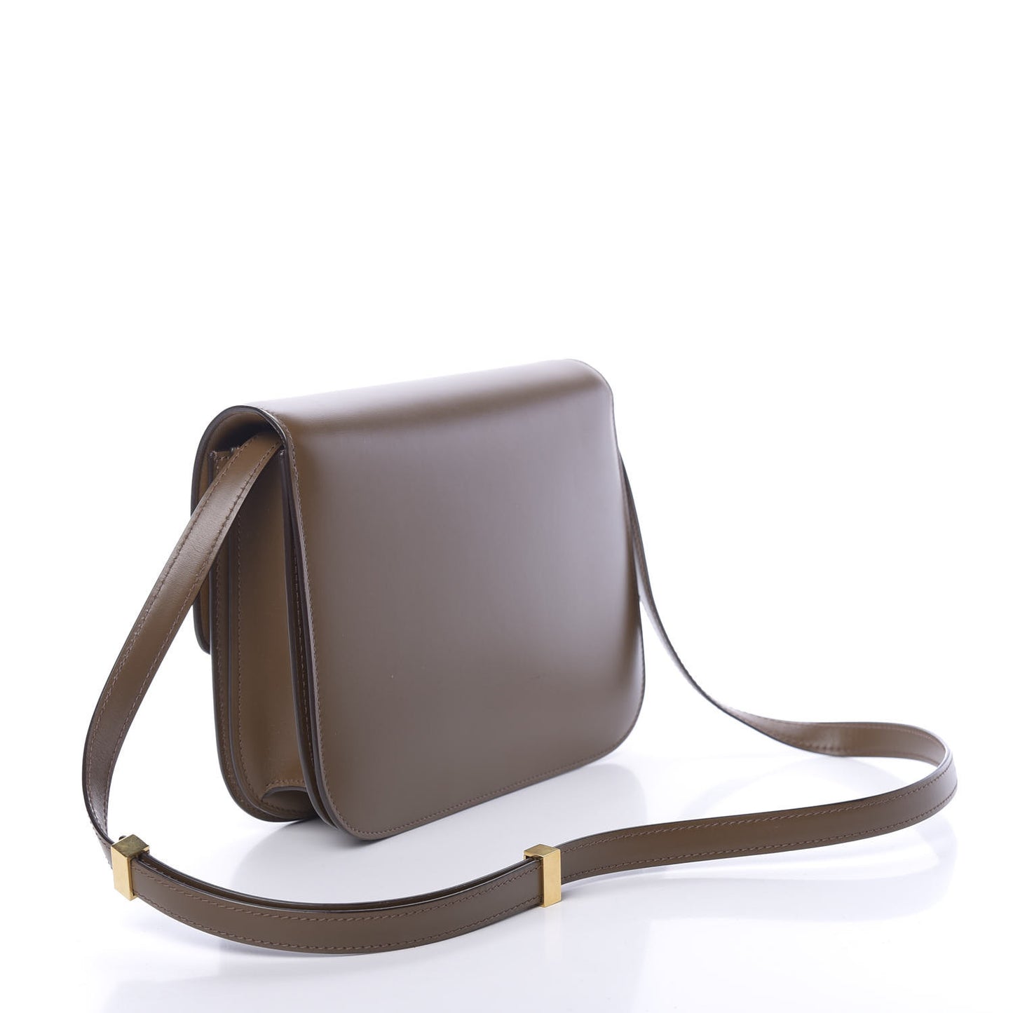 Box Calfskin Medium Classic Box Flap Bag Camel