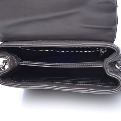 Saint Laurent Calfskin Y Quilted Monogram Toy Loulou Crossbody Bag Asphalt 5 of 8