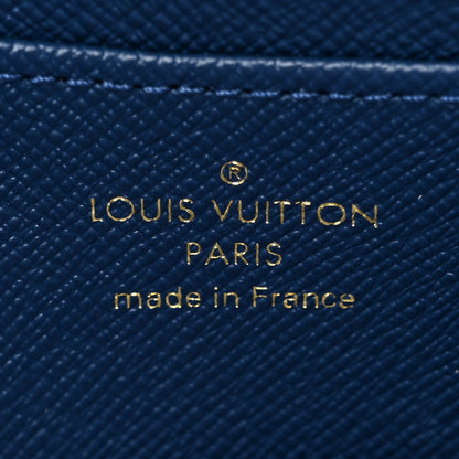 Louis Vuitton Denim Monogram Jacquard Zippy Coin Purse Bleu 6 of 9