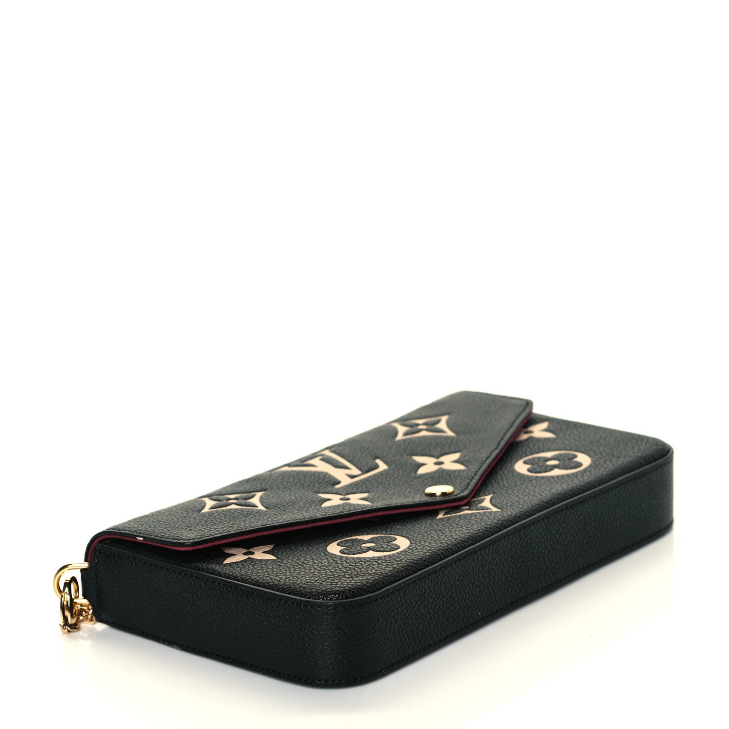 Louis Vuitton Empreinte Monogram Giant Felicie Pochette Black Beige 4 of 9