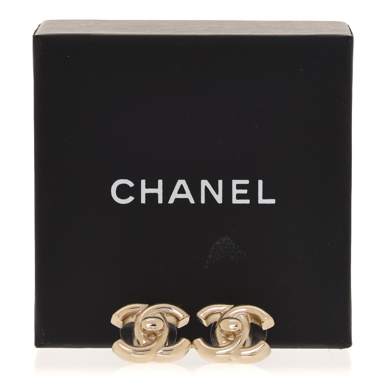 Chanel Metal CC Turnlock Earrings Gold 5 of 5