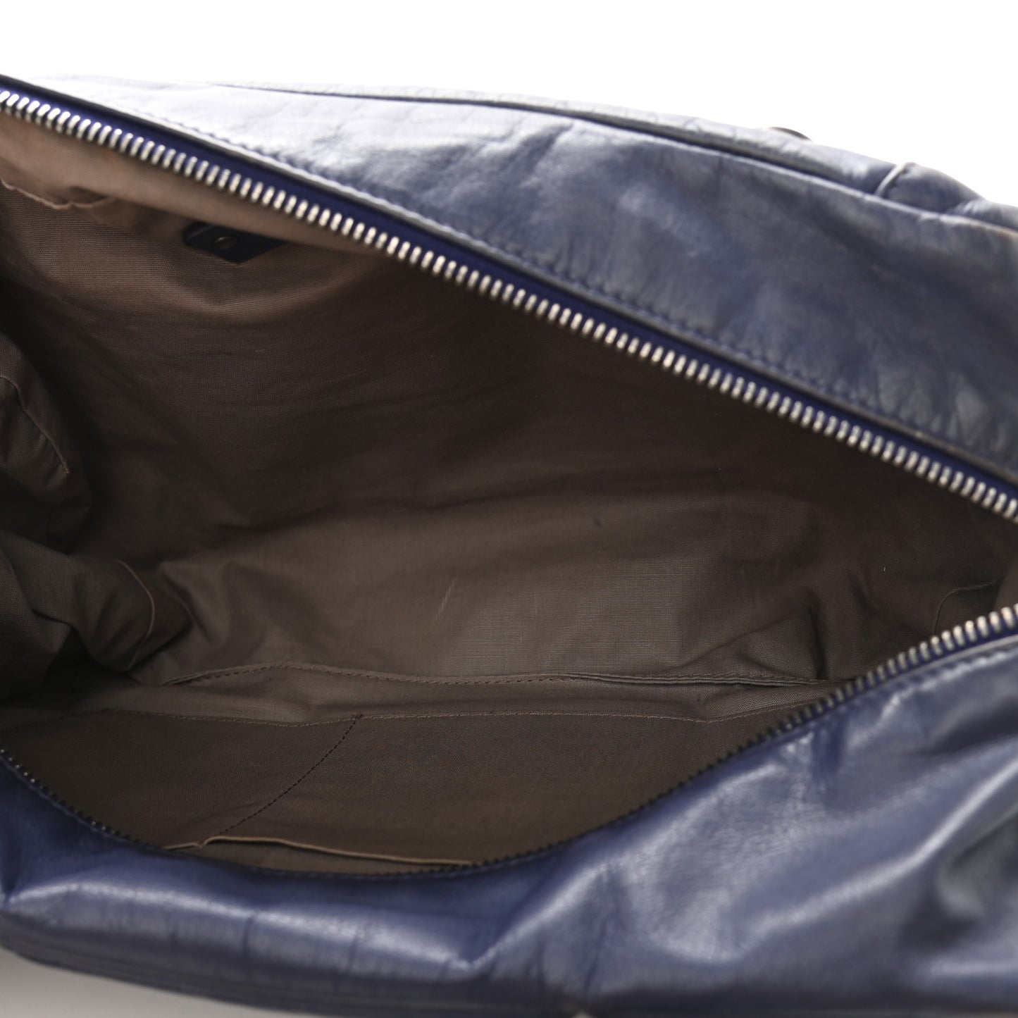 Calfskin Intrecciato Belt Bag Blue