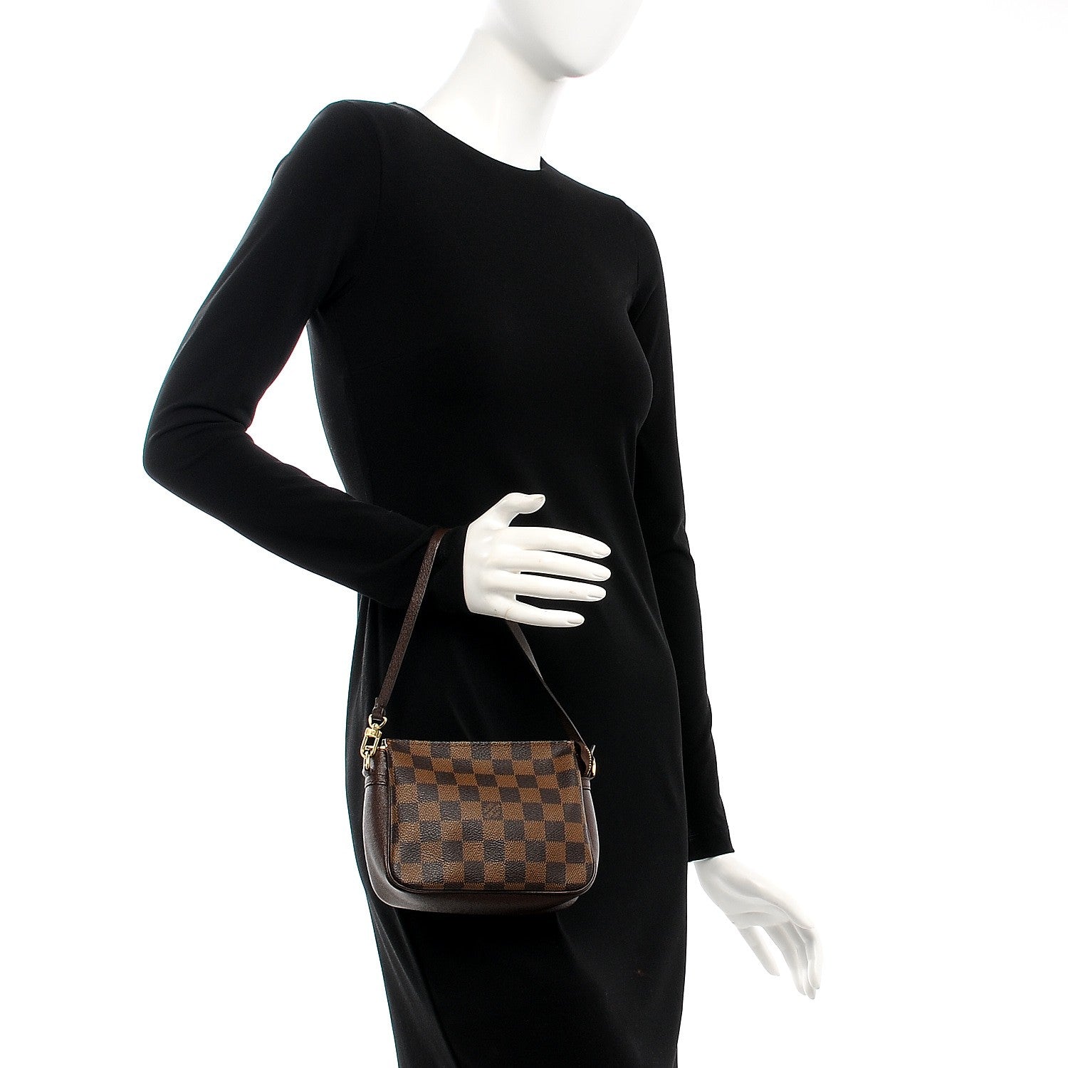 Louis Vuitton Damier Ebene Trousse Make Up Bag Pochette 2 of 9