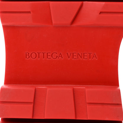 Bottega Veneta Calfskin The Tire Chelsea Boots 38 Black Bright Red 7 of 7
