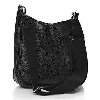Hermes Taurillon Clemence Evelyne III GM Black 3 of 10