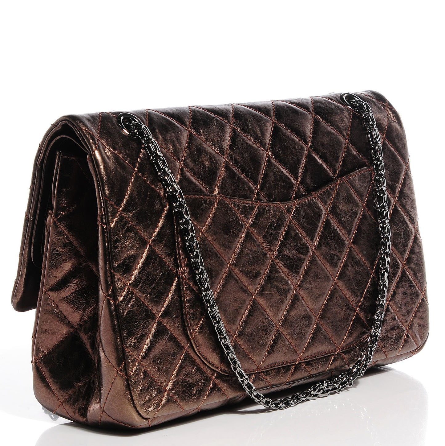 Calfskin 2.55 Reissue 227 Flap Metallic Bronze