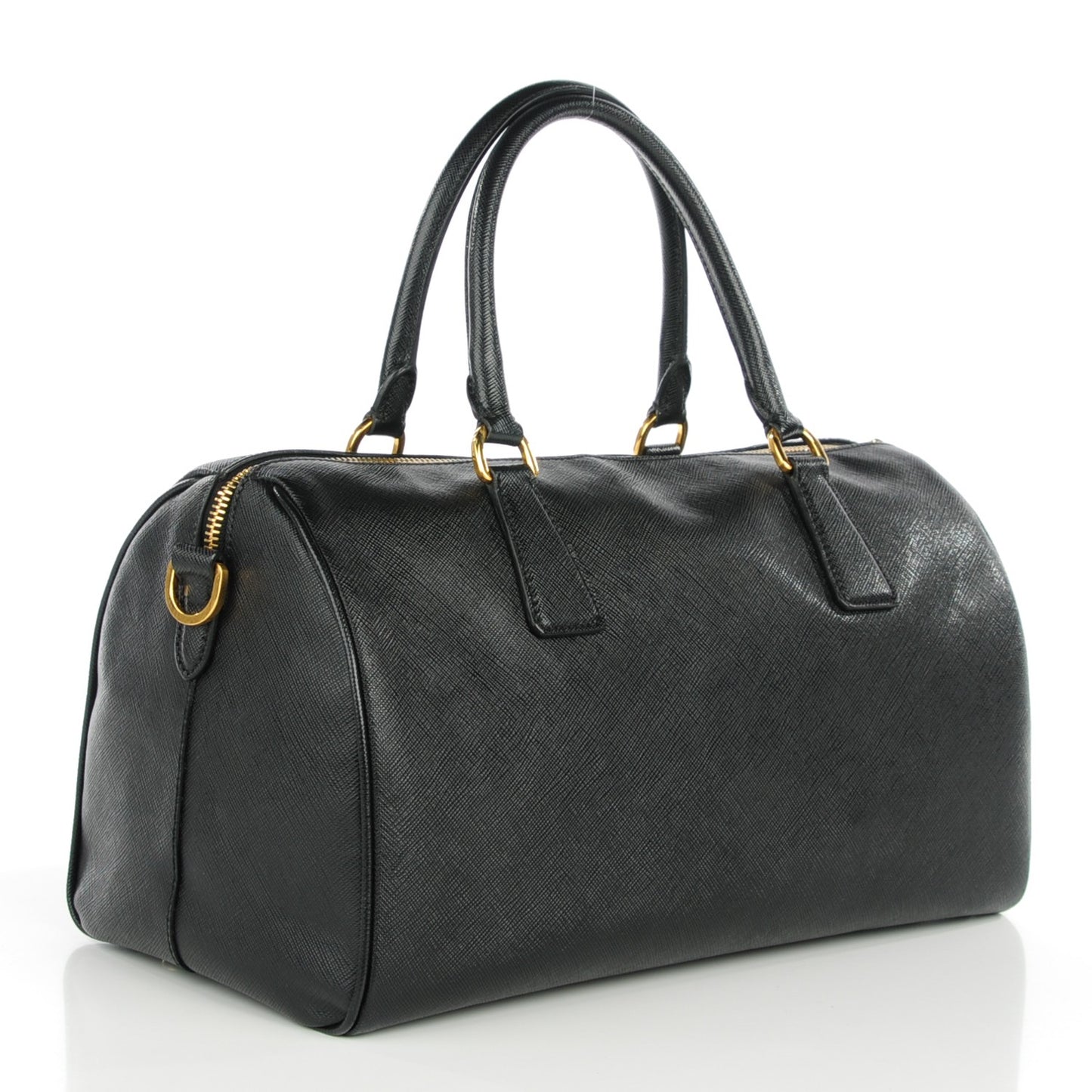 Saffiano Lux Bowler Black