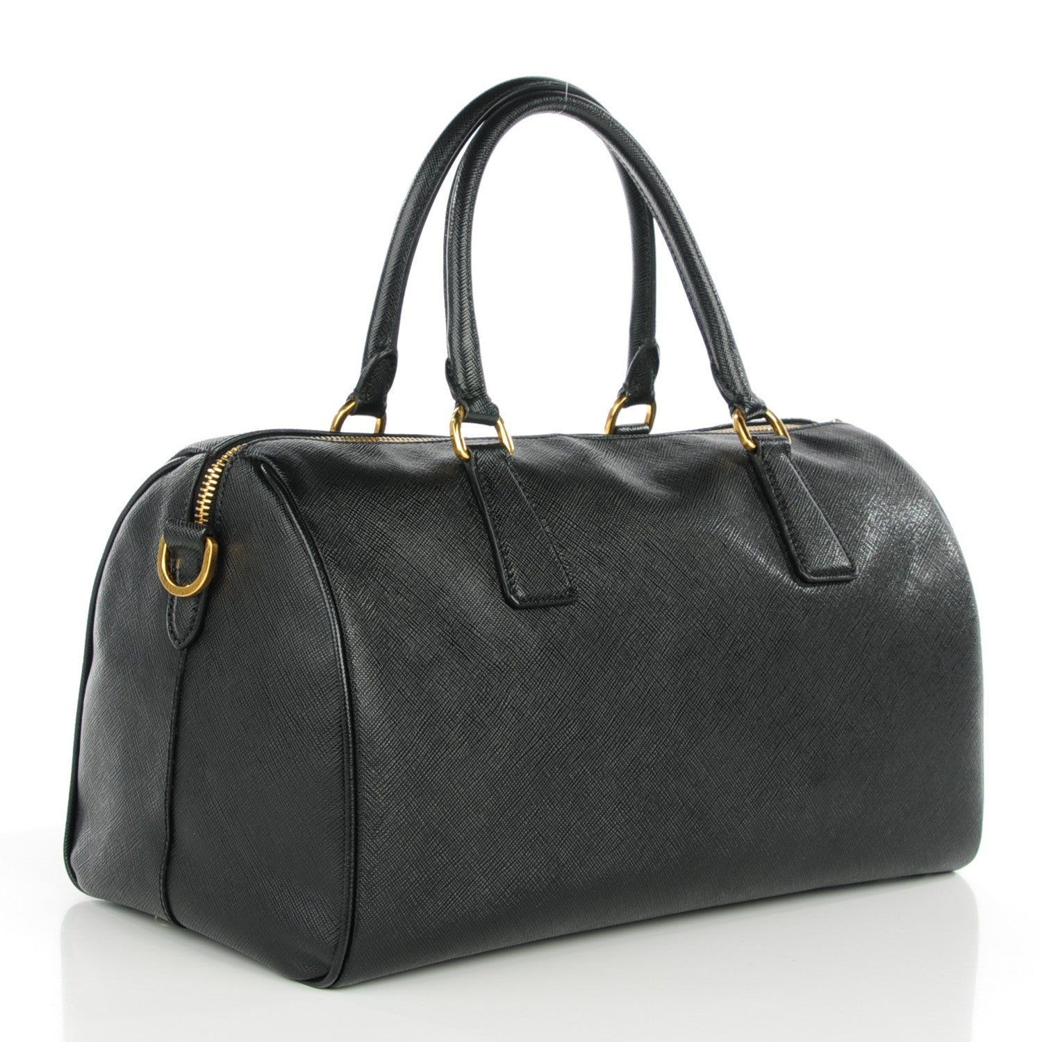 Prada Saffiano Lux Bowler Black 3 of 8