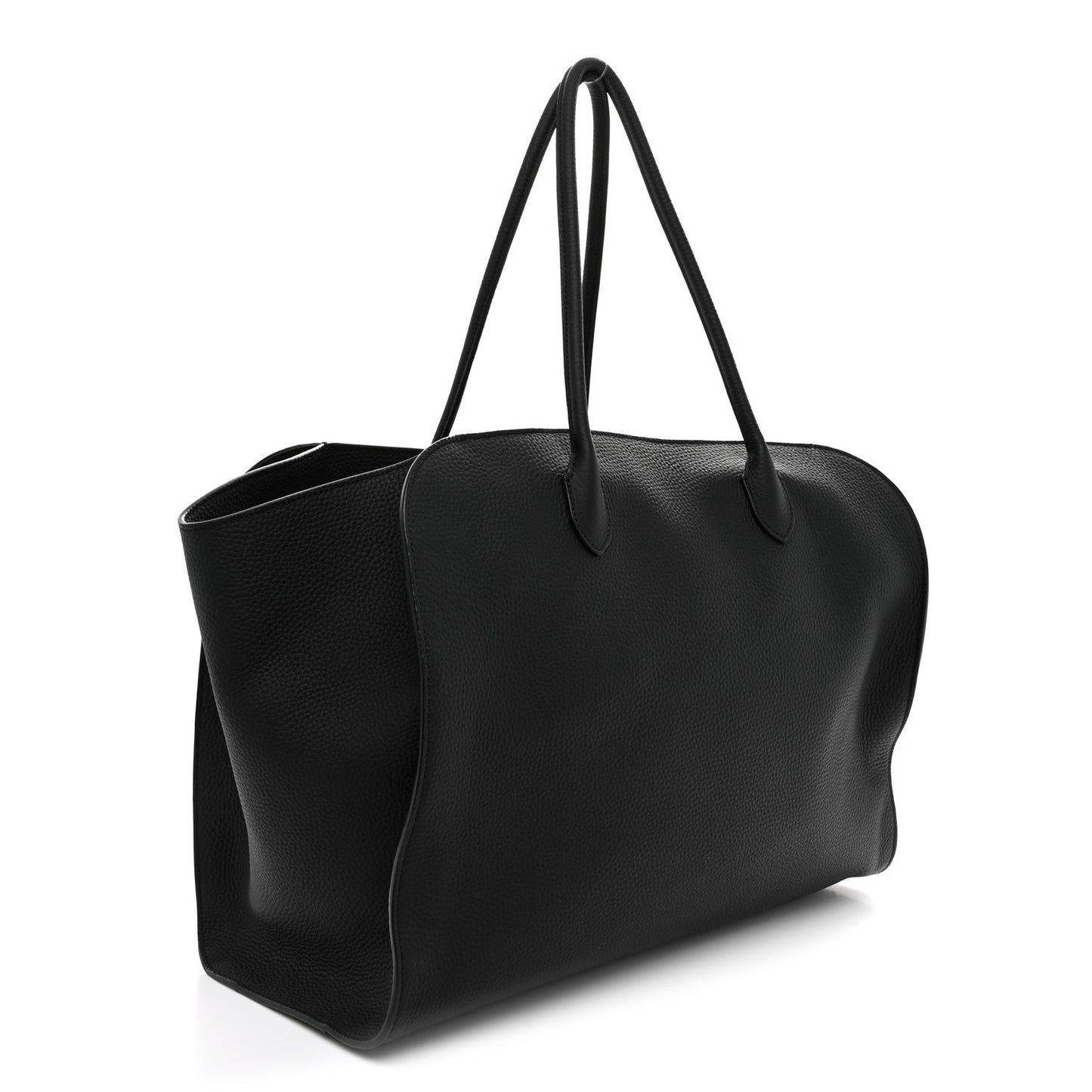 Matte Grained Calfskin Marlo 17 Black