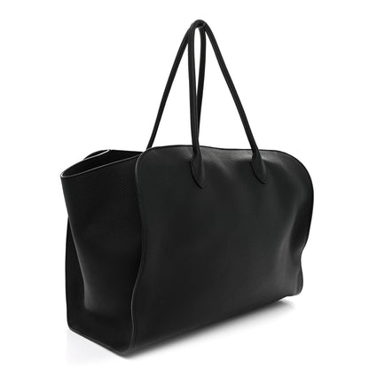 The Row Matte Grained Calfskin Marlo 17 Black 3 of 9