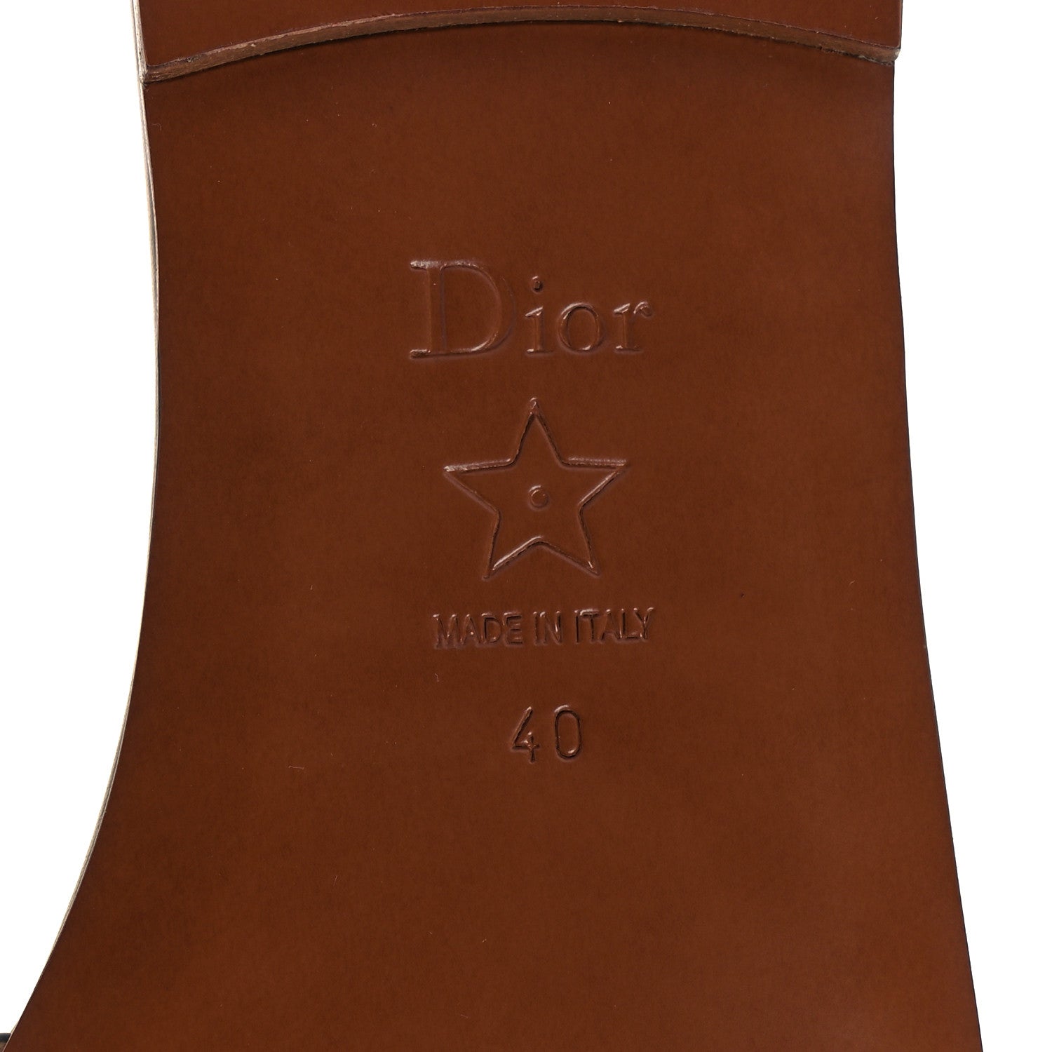 Christian Dior Calfskin D-Club Mule Sandal 40 Natural 8 of 11