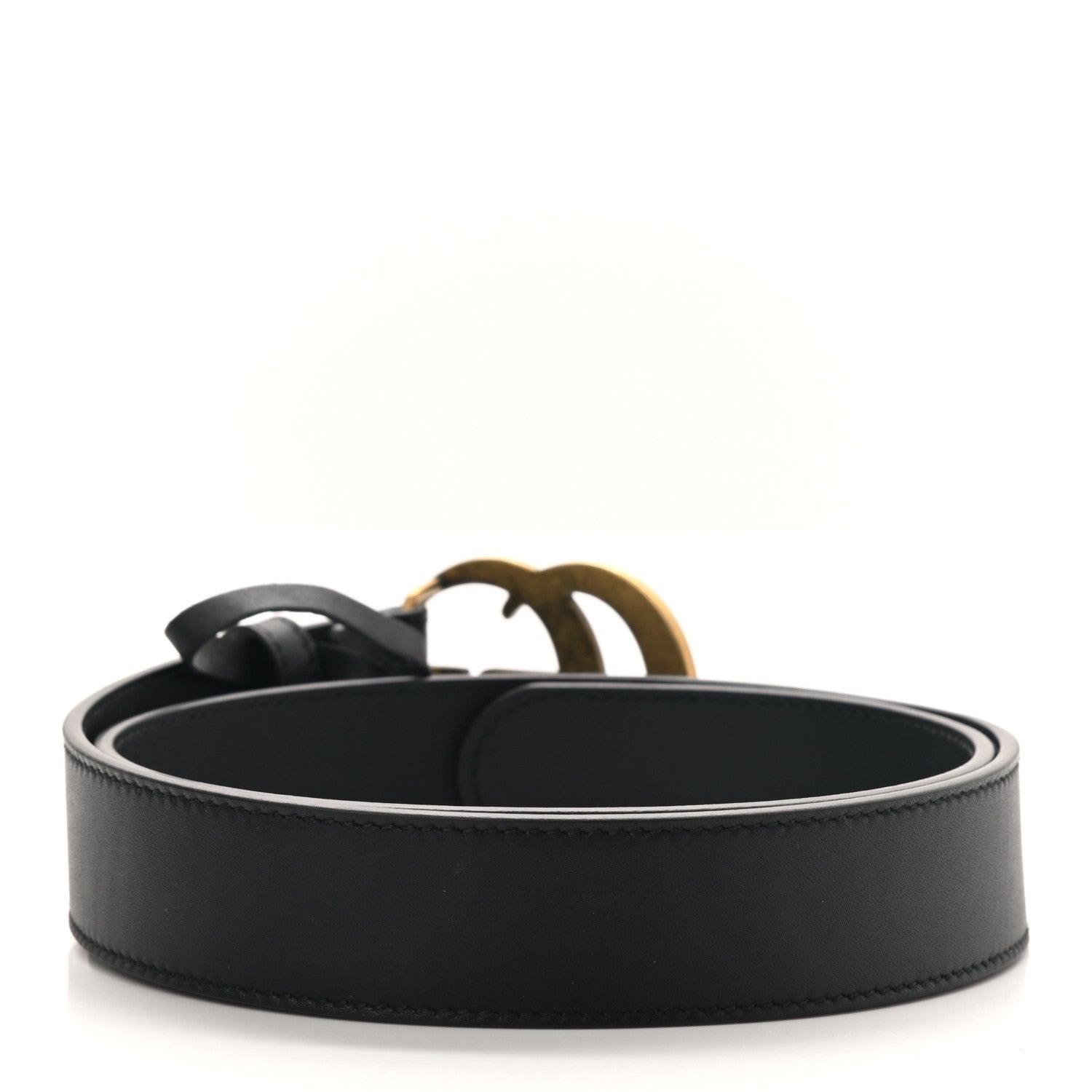 Gucci Calfskin Double G 30mm Belt 75 30 Black 2 of 4