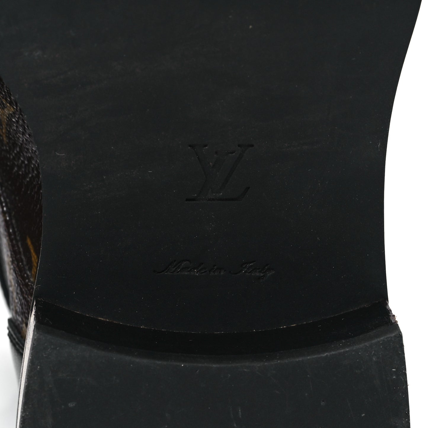 Calfskin Monogram Wonderland Flat Ranger Boots 35.5 Black