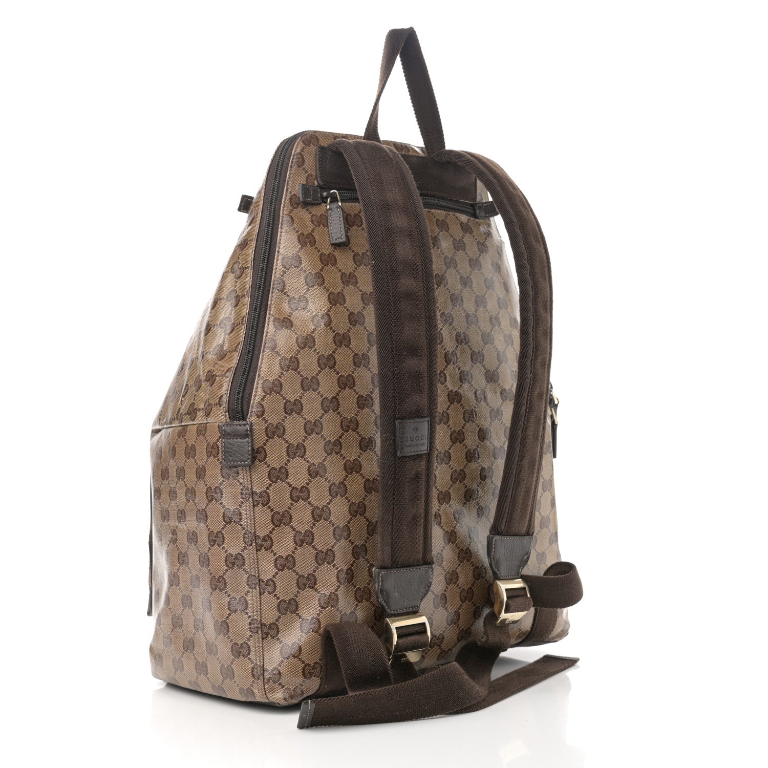 Gucci Crystal Monogram Backpack Dark Brown 3 of 19