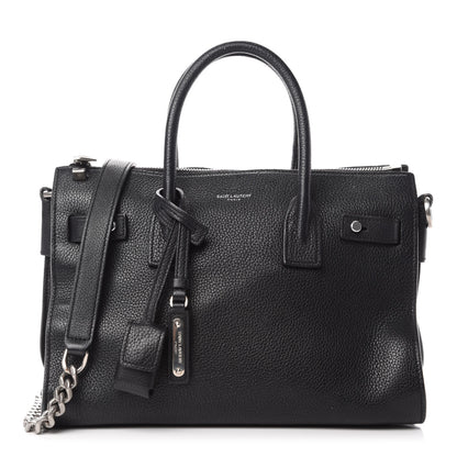Saint Laurent Grained Calfskin Baby Supple Sac De Jour Black 1 of 20