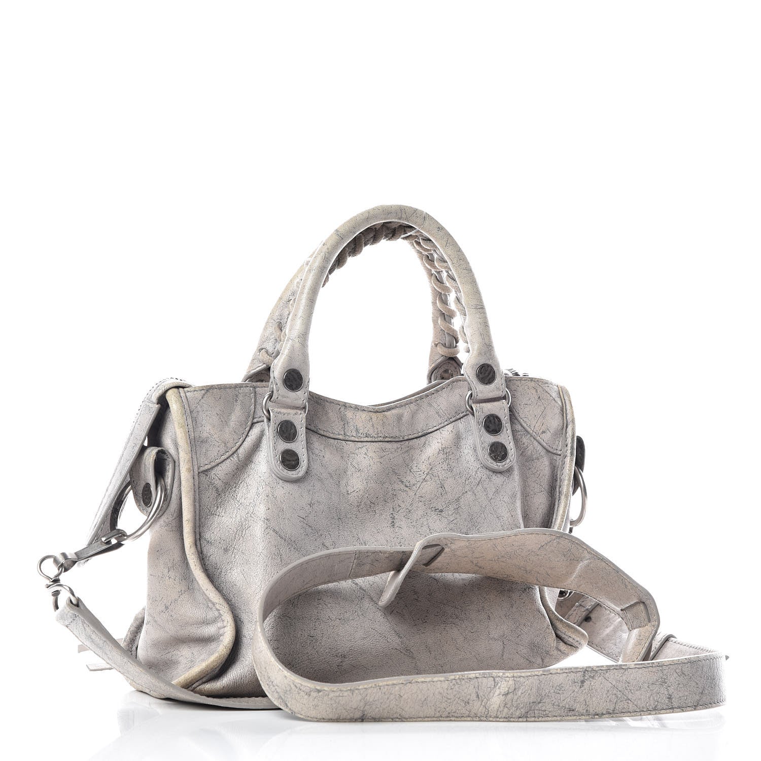Balenciaga Agneau Mini Marble Hardware City Grey 4 of 12