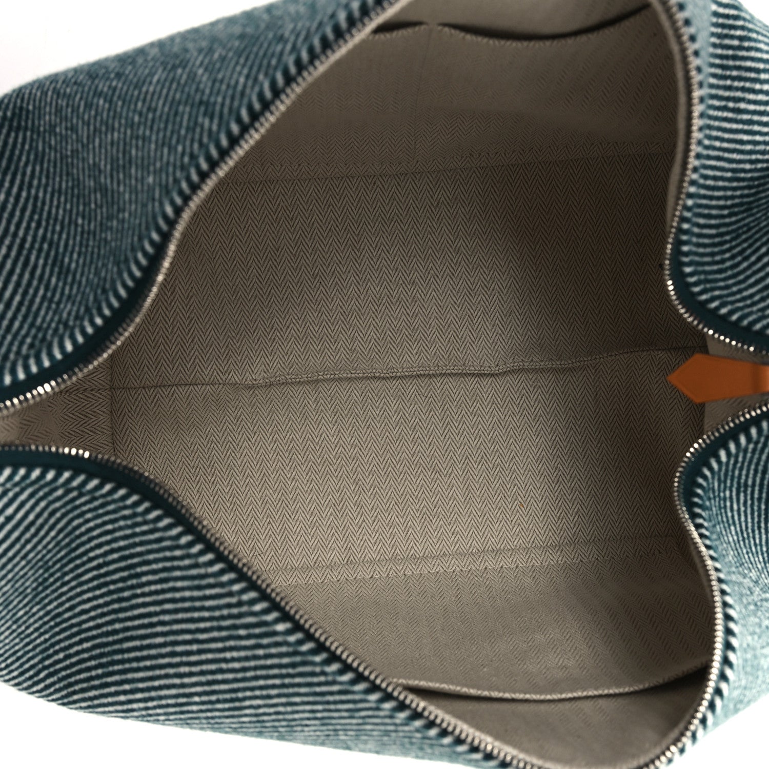 Hermes Wool Large Bride-A-Brac H Natte Pouch Bleu 5 of 9