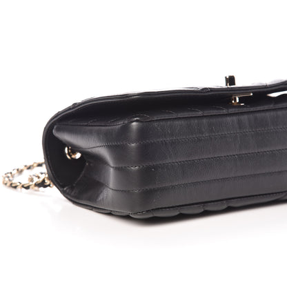 Chanel Calfskin Chevron Quilted Mini Statement Flap Black 5 of 9