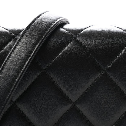 Chanel Lambskin Enamel Strass Quilted Mini Paris Monaco Flap Black 8 of 10