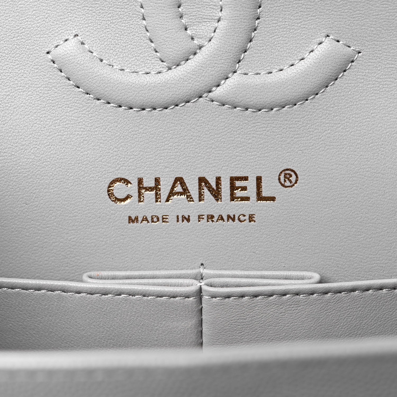 Chanel Caviar Quilted Small Double Flap Grey 6 of 11